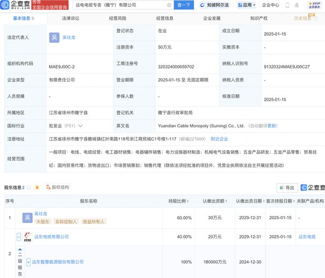 遠東股份布局電工器材市場，成立新公司拓展電器輔件銷售業務